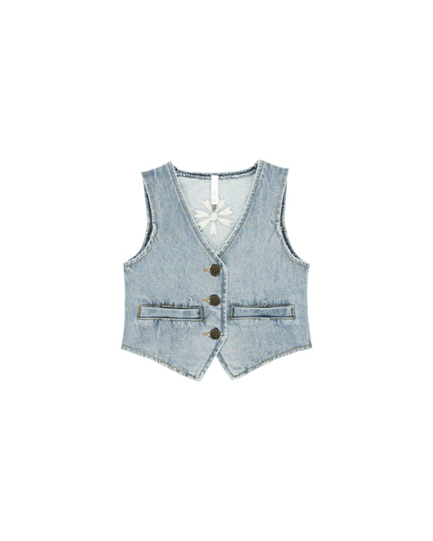 Denim Vest || Light Washed Denim