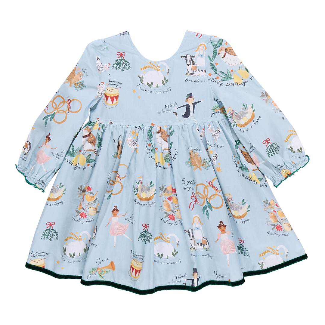 Girl's Amma Dress 12 Days of Christmas