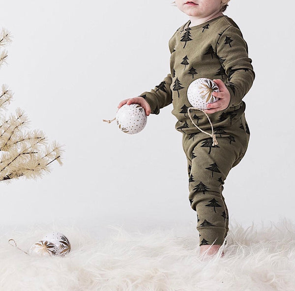 trees pajama set