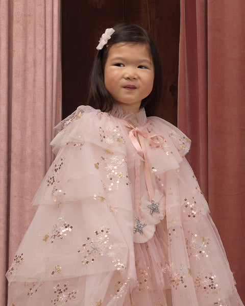 TULLE CAPE PINK
