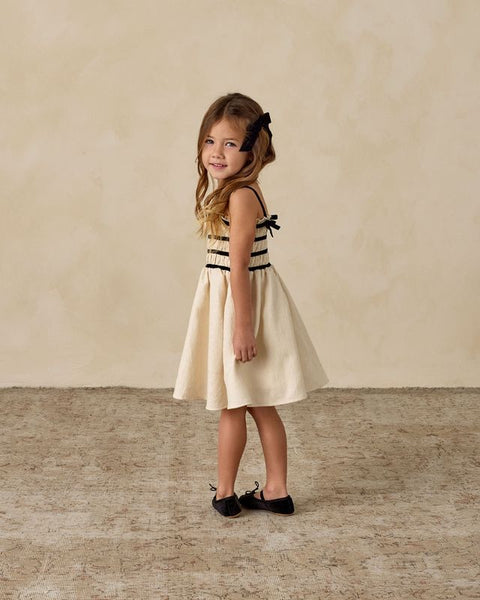 Annabelle Dress | Metallic Ivory