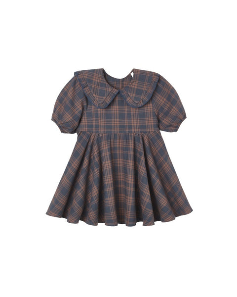 Camille Dress Midnight Plaid