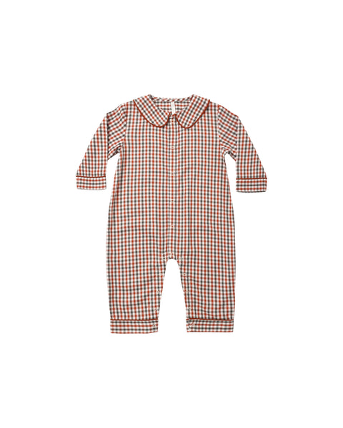 Baby Pajama Romper Holiday Gingham
