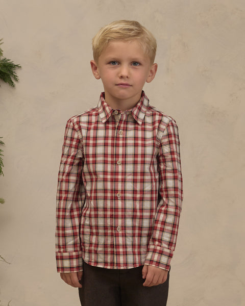 HARRISON BUTTON DOWN HOLIDAY TARTAN