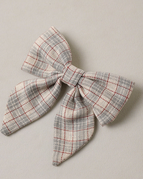 NORAH BOW FALL PLAID