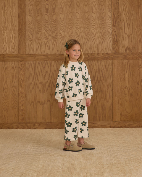 Wide Leg Sweatpant || Daisy