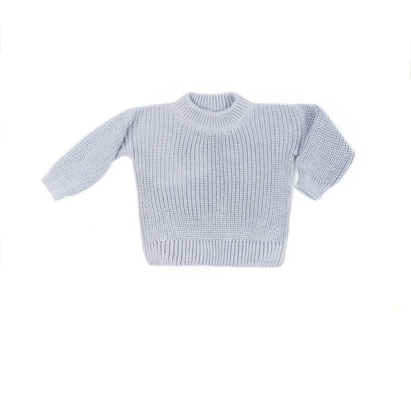 CREW NECK PULLOVER: VINTAGE BLUE