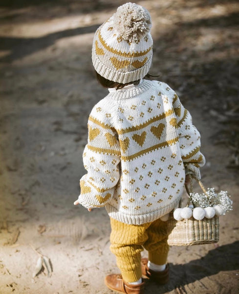 KNITTED LEGGING: MUSTARD
