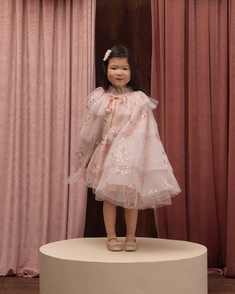TULLE CAPE PINK