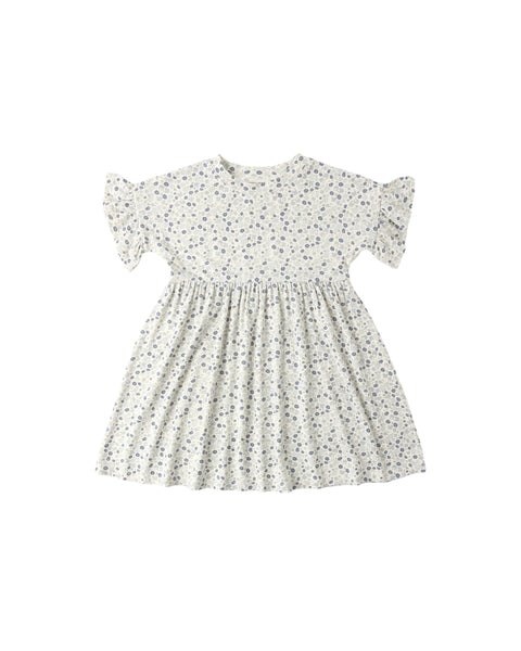 Babydoll Dress || Blue Ditsy
