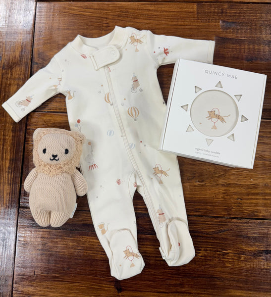Zip Longsleeve Sleeper Footie || Carnival