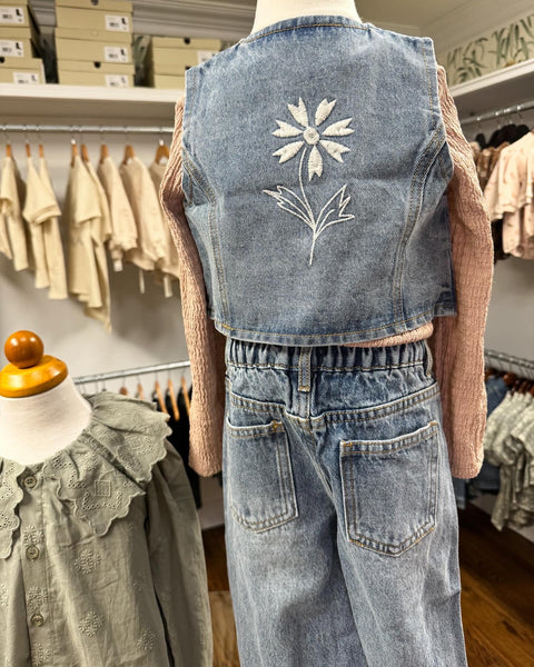 Denim Vest || Light Washed Denim
