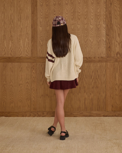 Baseball Hat | Burgundy Plaid