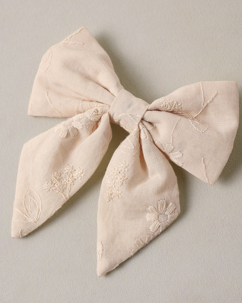 NORAH BOW EMBROIDERED FLORAL