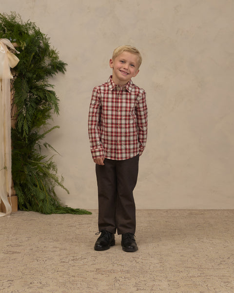 HARRISON BUTTON DOWN HOLIDAY TARTAN