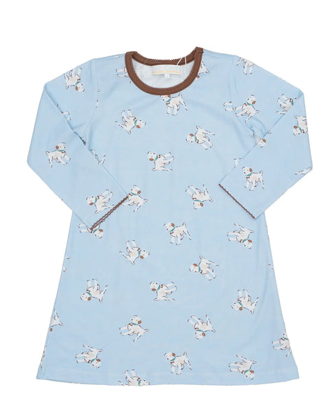 Mary Chase Bluebell Pups Long Sleeve Dress