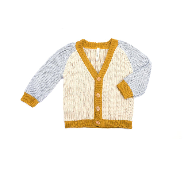 RAINBOW CARDIGAN- BLUE