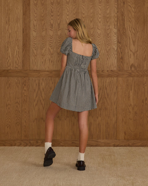 Teen Axel Dress | Black Gingham