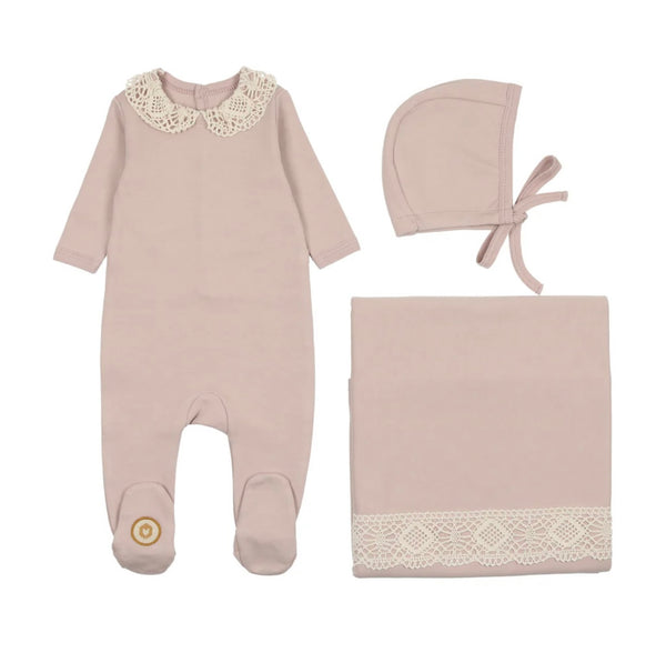 Collar and Crochet Layette Set