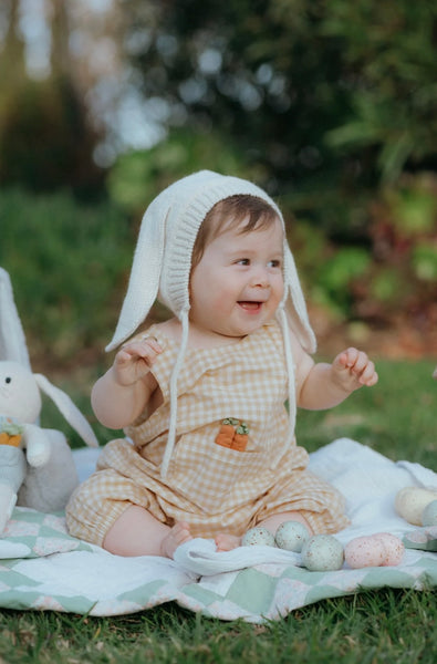 Pocket Jumpsuit - Yellow Gingham