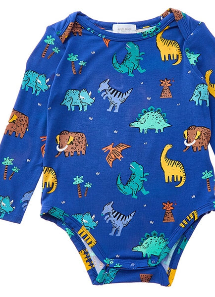 Blue Dino Dudes Bodysuit