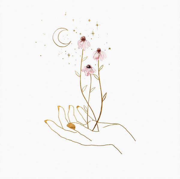 Moonflowers Art Print