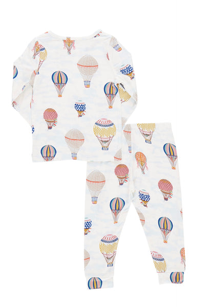 Kids Bamboo PJ Set Hot Air Balloons