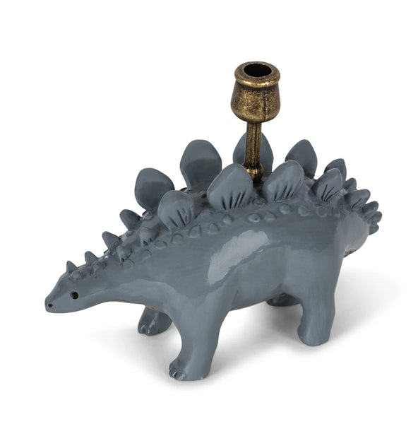 dino candle holder - green