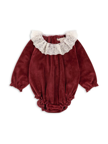 venola romper grs - red dahlia