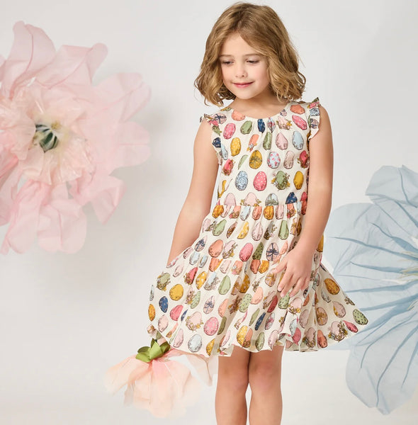 Eloise Ruffle Dress | Multi Eggs