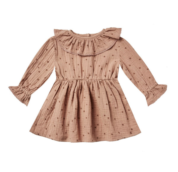 Ruffle Collar Baby Dress || North Star