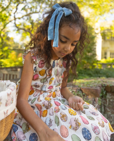 Eloise Ruffle Dress | Multi Eggs