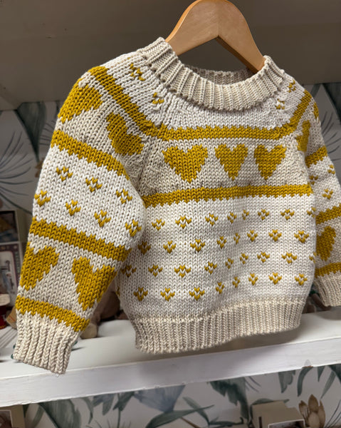 Love Sweater Mustard