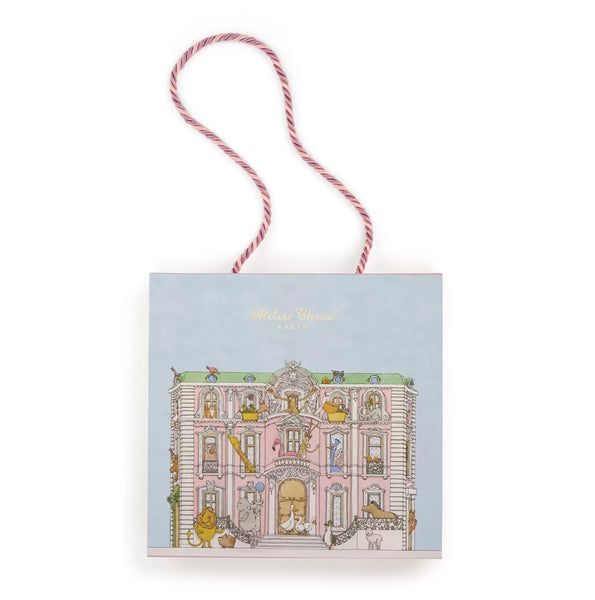 Carré & Satin Bib Set – Château Choux with Gift Box Set