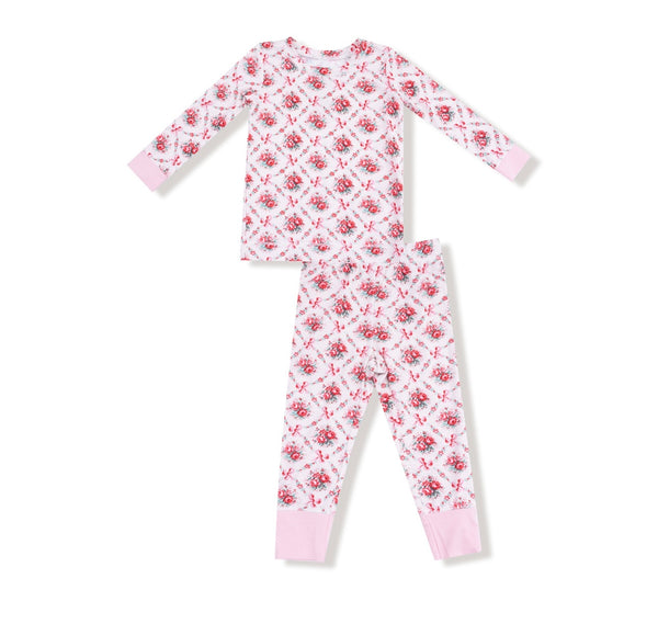 Rose Bow Lattice - L/s Loungewear Set