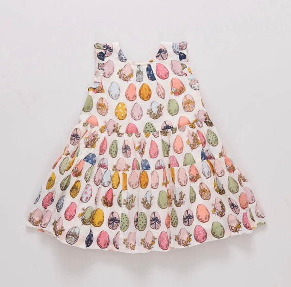 Eloise Ruffle Dress | Multi Eggs