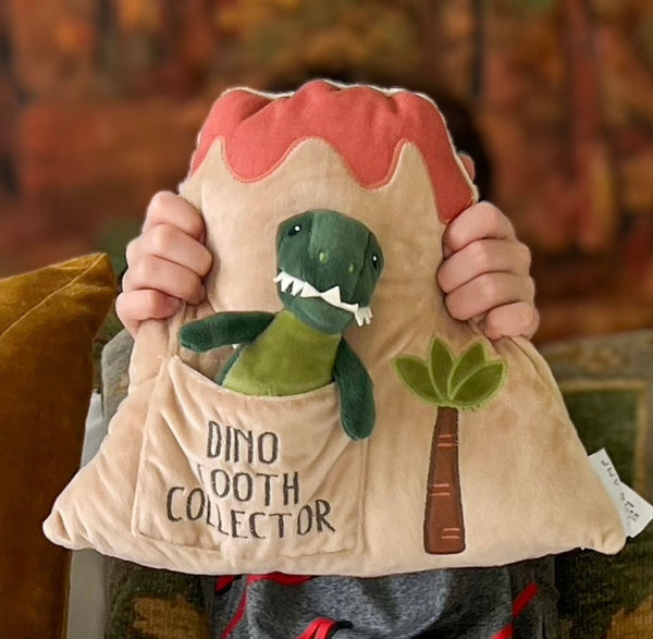 DINO ISLAND TOOTH FAIRY PILLOW SET