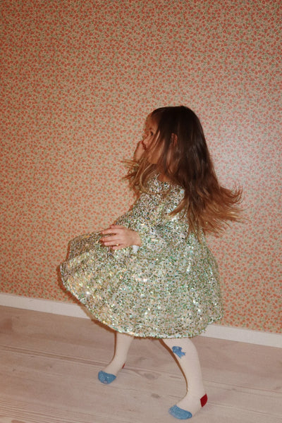 2 PACK BOW JAQUARD TIGHTS - BOW MIX