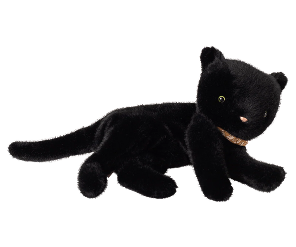 Sleeping kitten plush, Medium - Black