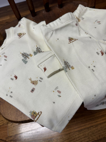 Organic Long John Pajamas || Presents