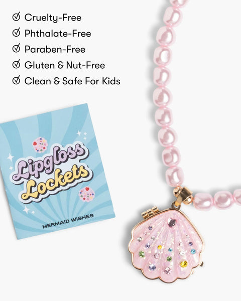 Sparkle Shell Lipgloss Locket