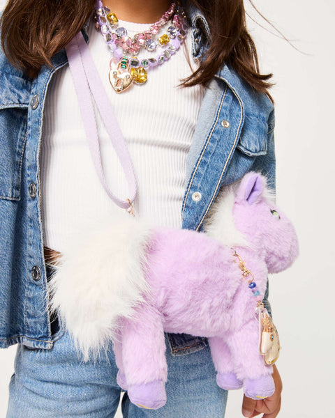 Gem Pals Opal Plush Unicorn Bag