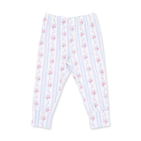 Anna Floral Stripe Short Sleeve Loungewear Set