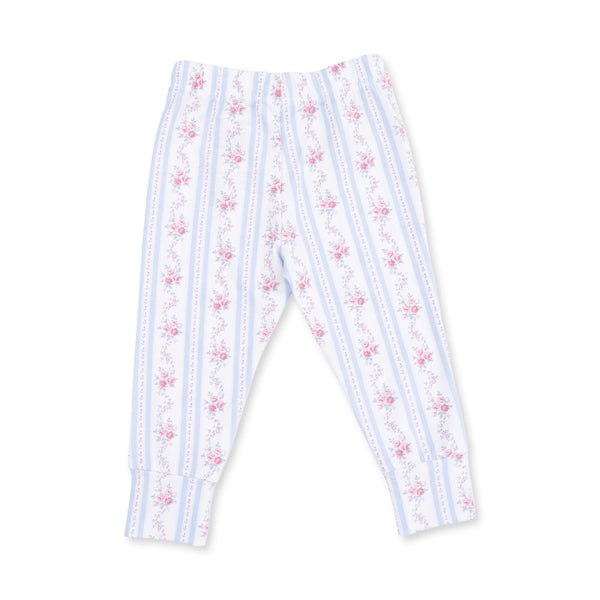 Anna Floral Stripe Short Sleeve Loungewear Set