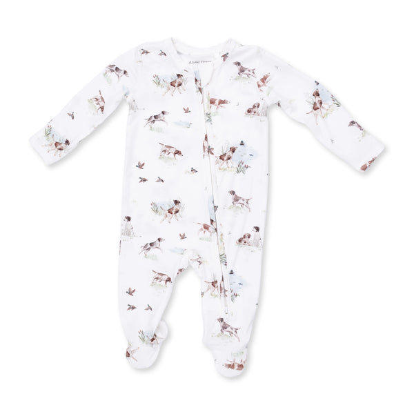 Pointer Pups And Duck Buddies - 2 Way Zipper Footie