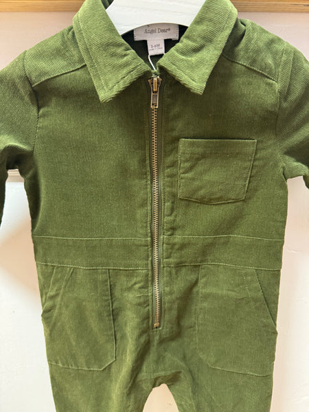 Retro Jumpsuit- Evergreen