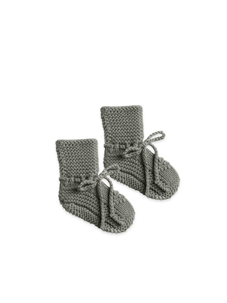 Dalia Romper Bonnet and Bootie Set- Eucalyptus