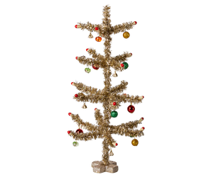 Christmas tree, Gold - Red and green decoration