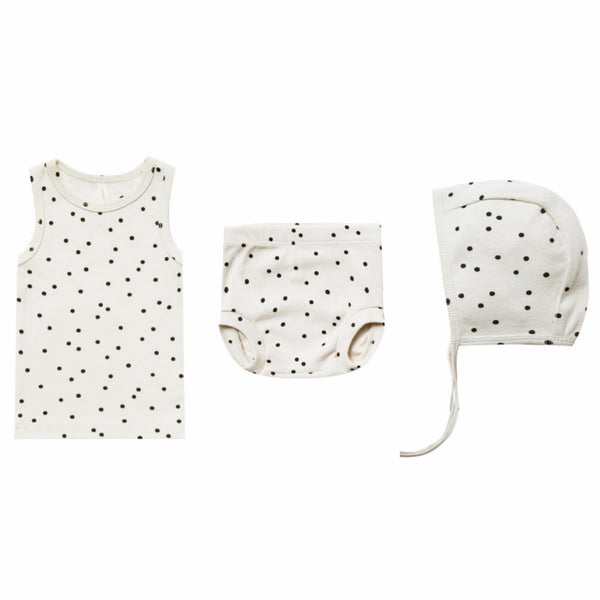 Ribbed Tank Bloomer and Bonnet Set