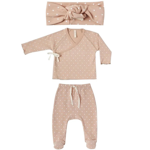 Wrap Top + Footed Pant Set || Petal